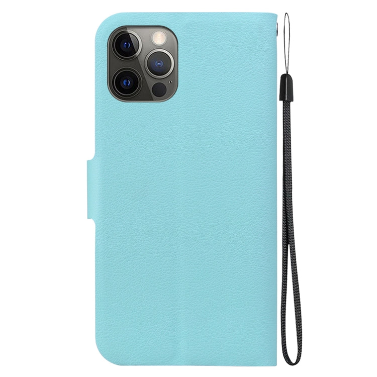 For iPhone 12 Pro Max Ultra-thin Voltage Magnetic Buckle Leather Phone Case