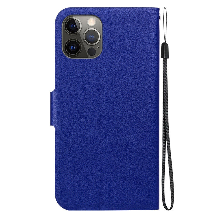 For iPhone 12 Pro Max Ultra-thin Voltage Magnetic Buckle Leather Phone Case