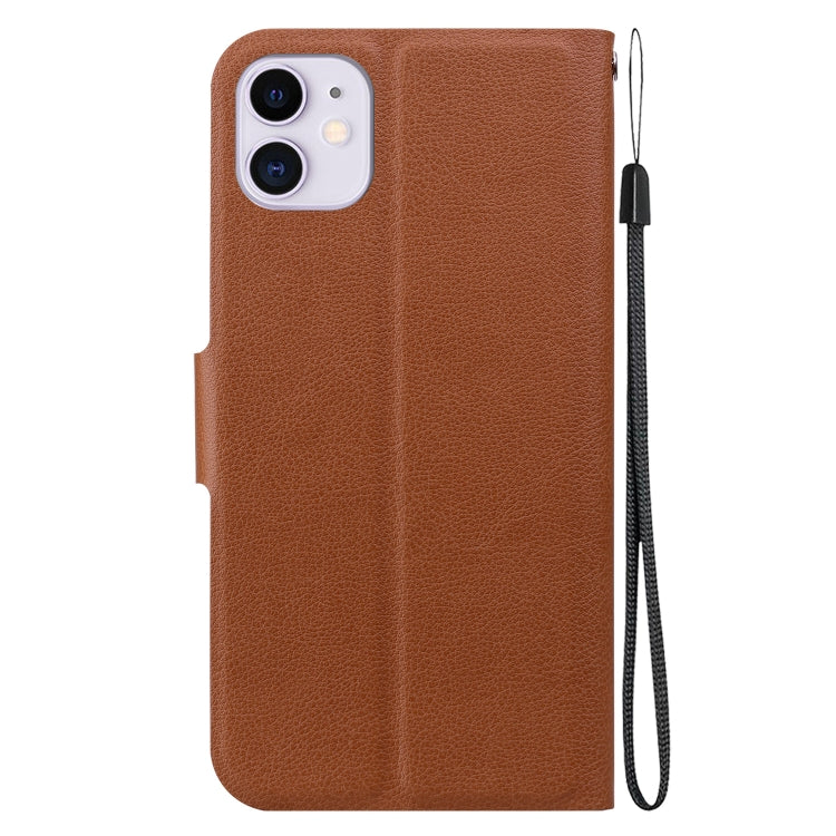 For iPhone 11 Ultra-thin Voltage Magnetic Buckle Leather Phone Case
