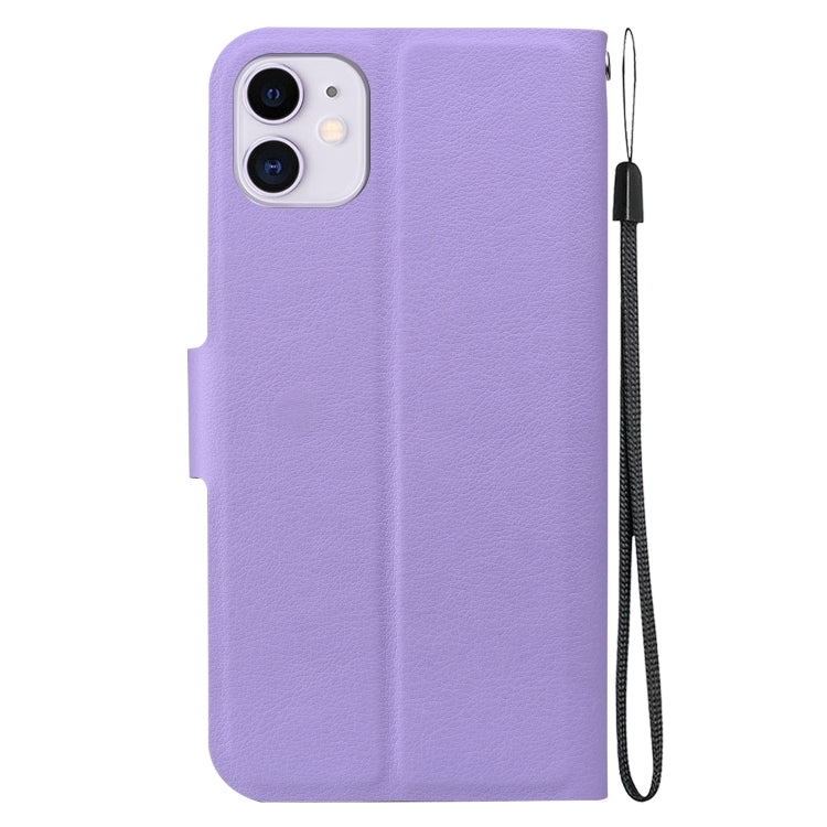 For iPhone 11 Ultra-thin Voltage Magnetic Buckle Leather Phone Case