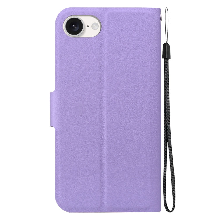 For iPhone 17e / 16e Ultra-thin Voltage Magnetic Buckle Leather Phone Case