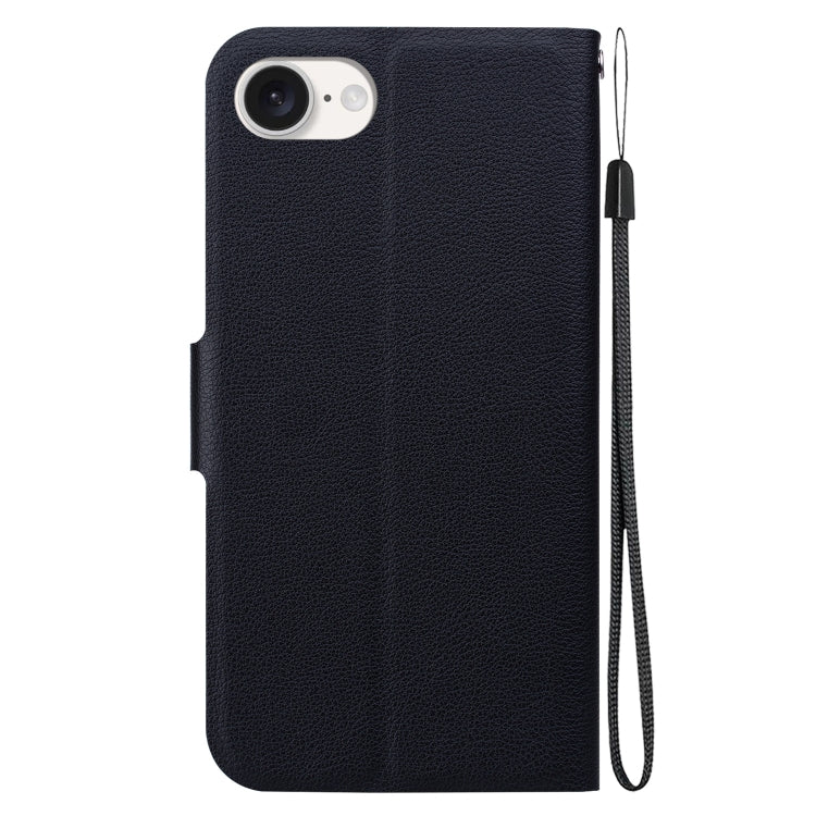 For iPhone 17e / 16e Ultra-thin Voltage Magnetic Buckle Leather Phone Case