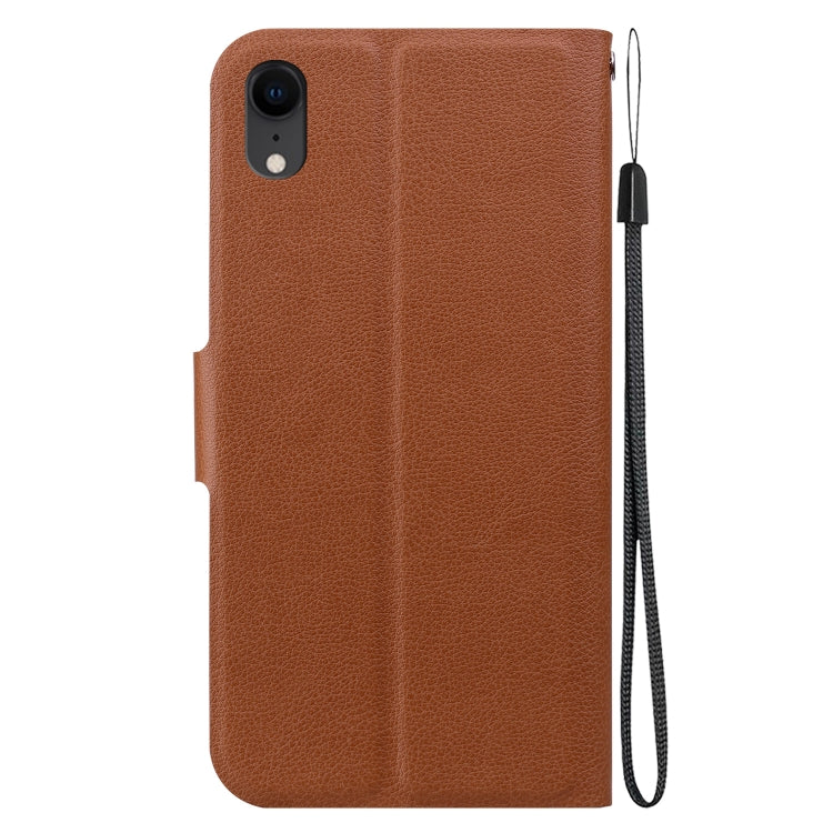 For iPhone XR Ultra-thin Voltage Magnetic Buckle Leather Phone Case