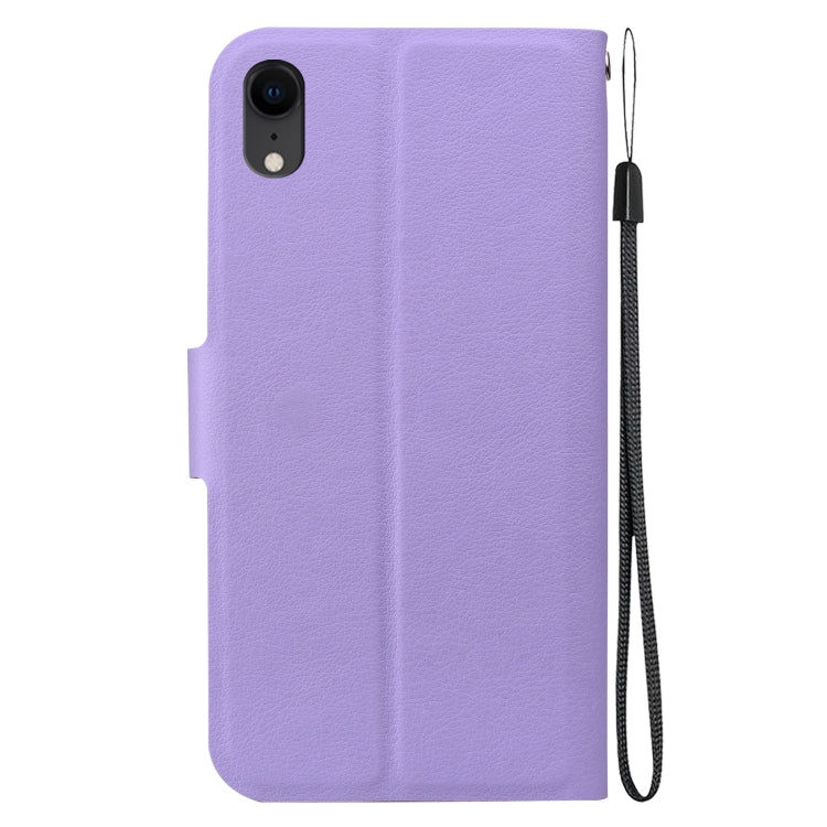 For iPhone XR Ultra-thin Voltage Magnetic Buckle Leather Phone Case