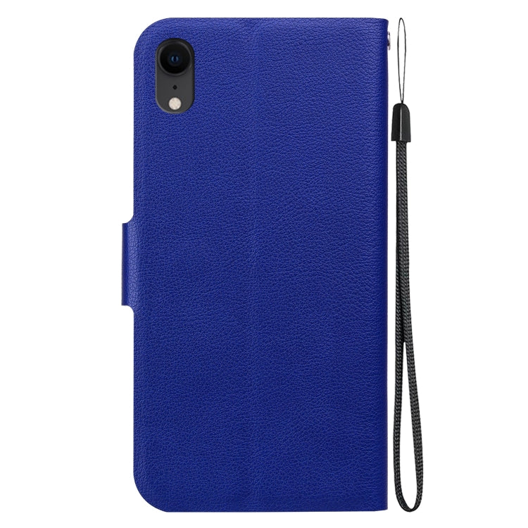For iPhone XR Ultra-thin Voltage Magnetic Buckle Leather Phone Case