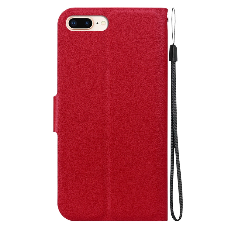For iPhone 7 Plus / 8 Plus Ultra-thin Voltage Magnetic Buckle Leather Phone Case