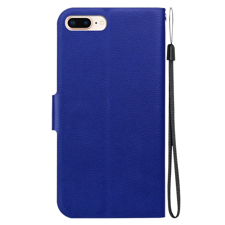 For iPhone 7 Plus / 8 Plus Ultra-thin Voltage Magnetic Buckle Leather Phone Case