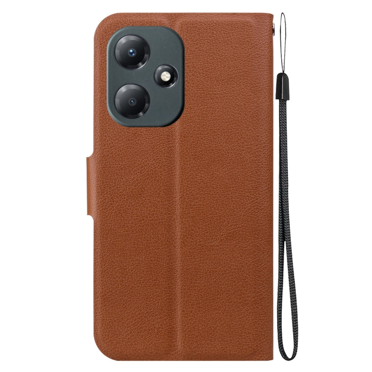 For Infinix Hot 30 Play Ultra-thin Voltage Magnetic Buckle Leather Phone Case