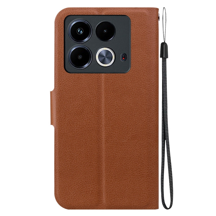 For Infinix Note 40 4G Ultra-thin Voltage Magnetic Buckle Leather Phone Case