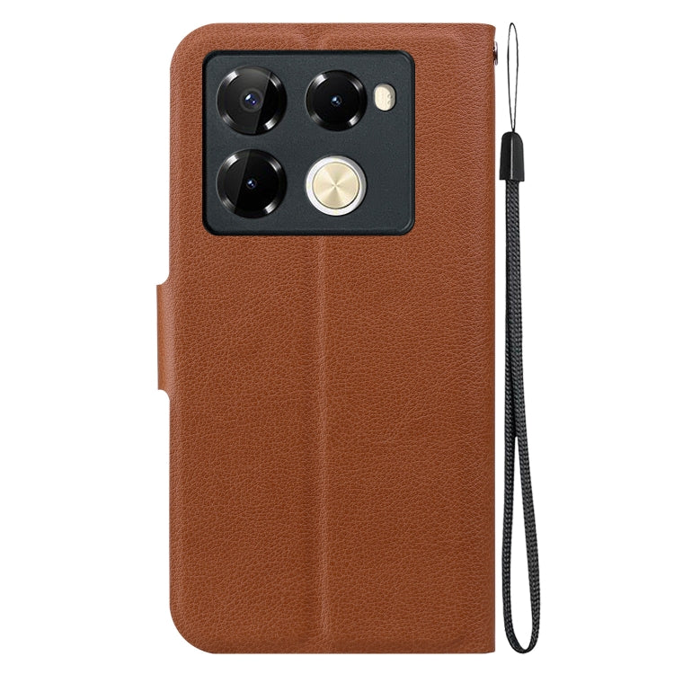 For Infinix Note 40 Pro 4G / 5G Ultra-thin Voltage Magnetic Buckle Leather Phone Case