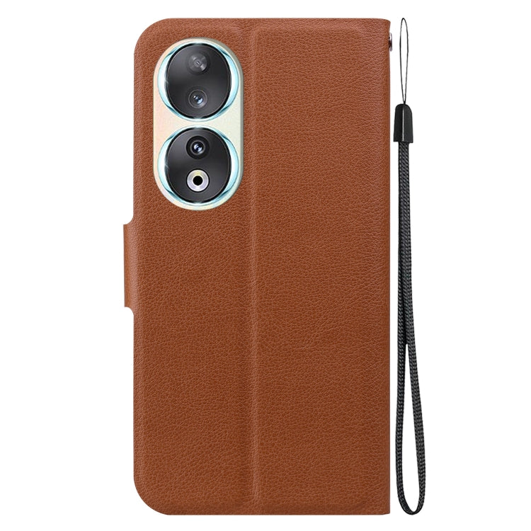 For Honor 90 Ultra-thin Voltage Magnetic Buckle Leather Phone Case