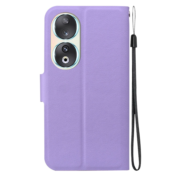 For Honor 90 Ultra-thin Voltage Magnetic Buckle Leather Phone Case