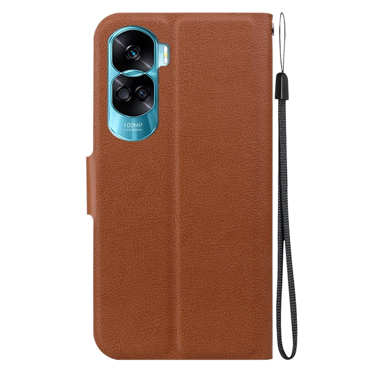 For Honor 90 Lite Ultra-thin Voltage Magnetic Buckle Leather Phone Case