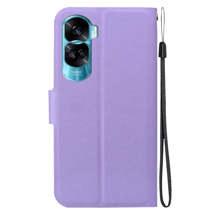 For Honor 90 Lite Ultra-thin Voltage Magnetic Buckle Leather Phone Case