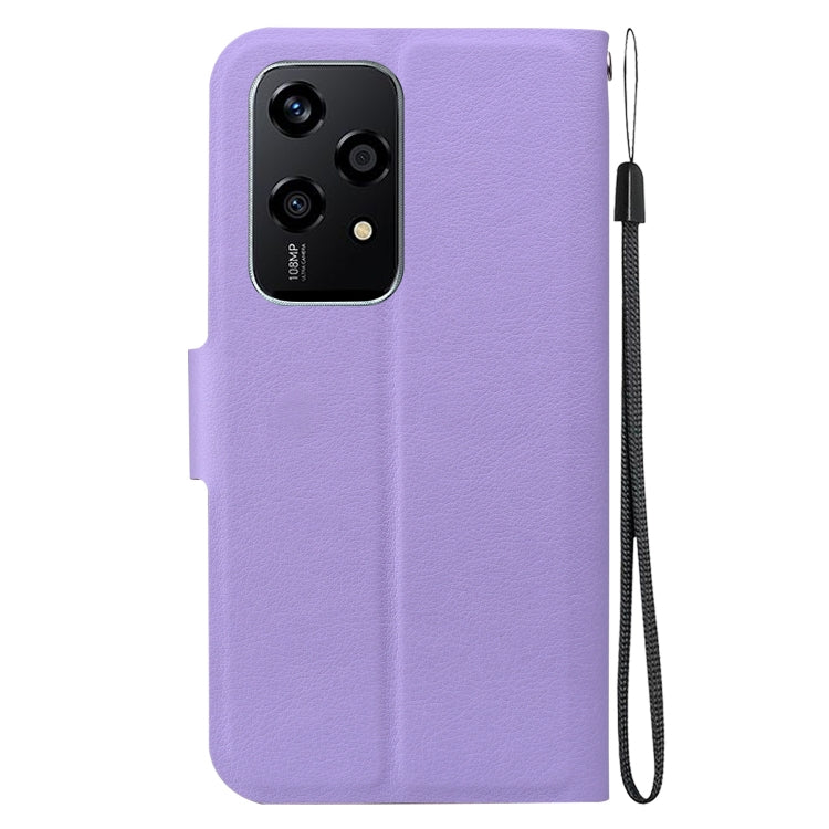For Honor 200 Lite Global Ultra-thin Voltage Magnetic Buckle Leather Phone Case