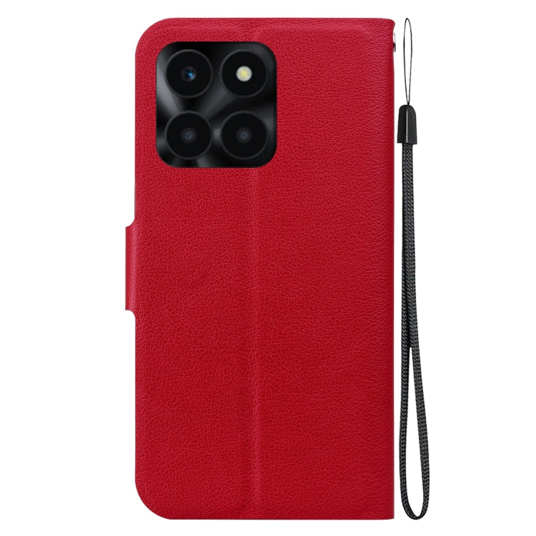For Honor X6a Ultra-thin Voltage Magnetic Buckle Leather Phone Case