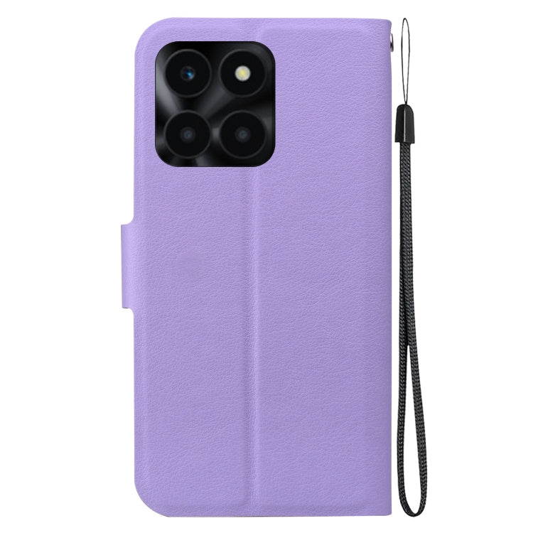 For Honor X6a Ultra-thin Voltage Magnetic Buckle Leather Phone Case