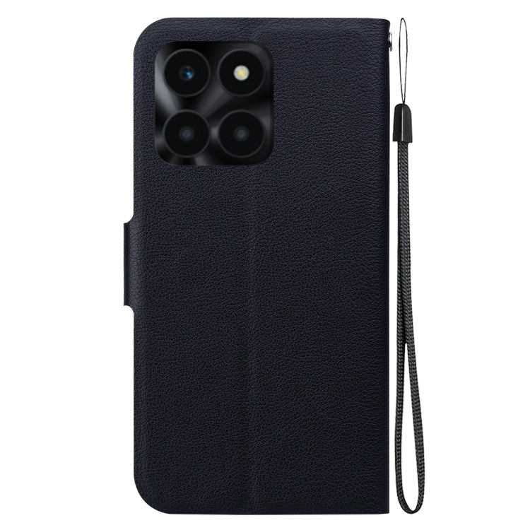 For Honor X6a Ultra-thin Voltage Magnetic Buckle Leather Phone Case