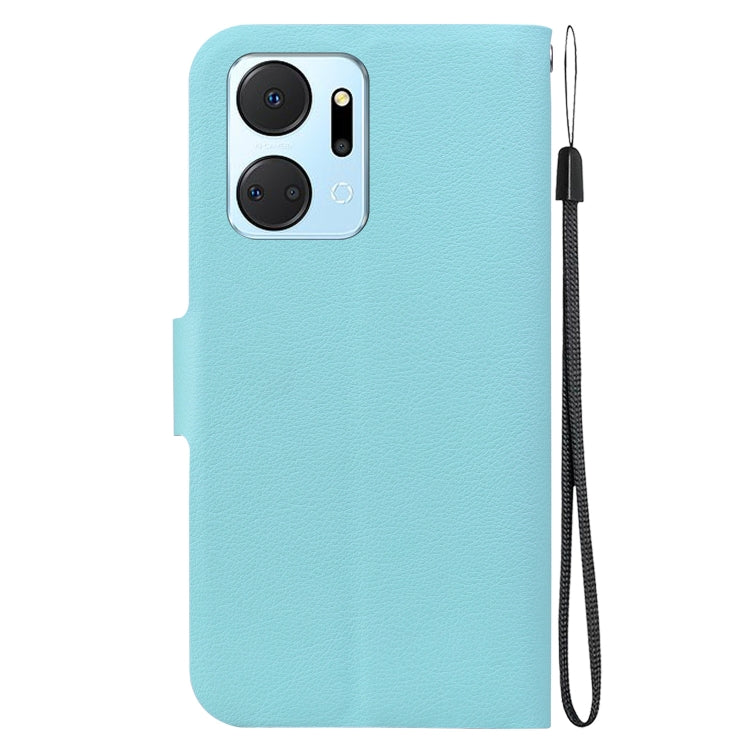 For Honor X7a Ultra-thin Voltage Magnetic Buckle Leather Phone Case