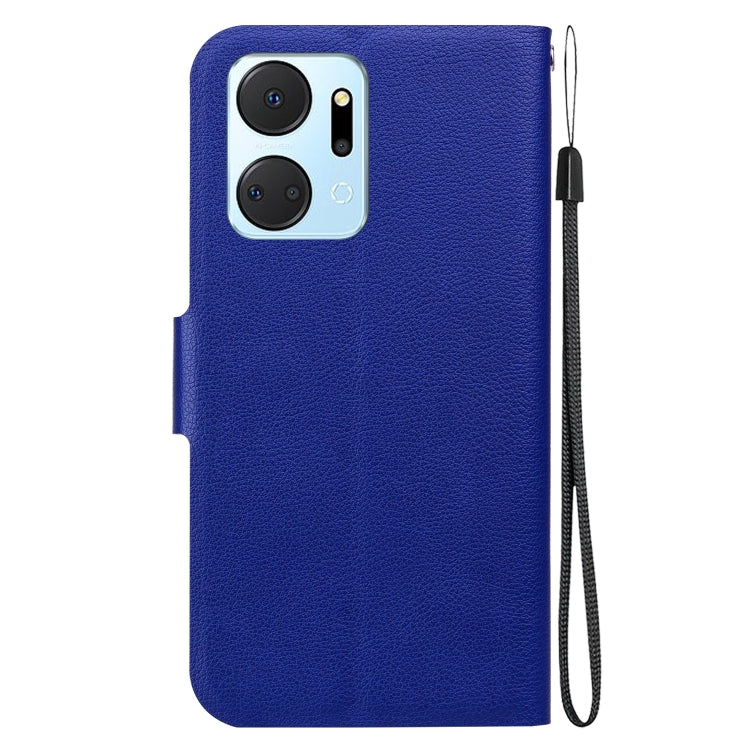 For Honor X7a Ultra-thin Voltage Magnetic Buckle Leather Phone Case