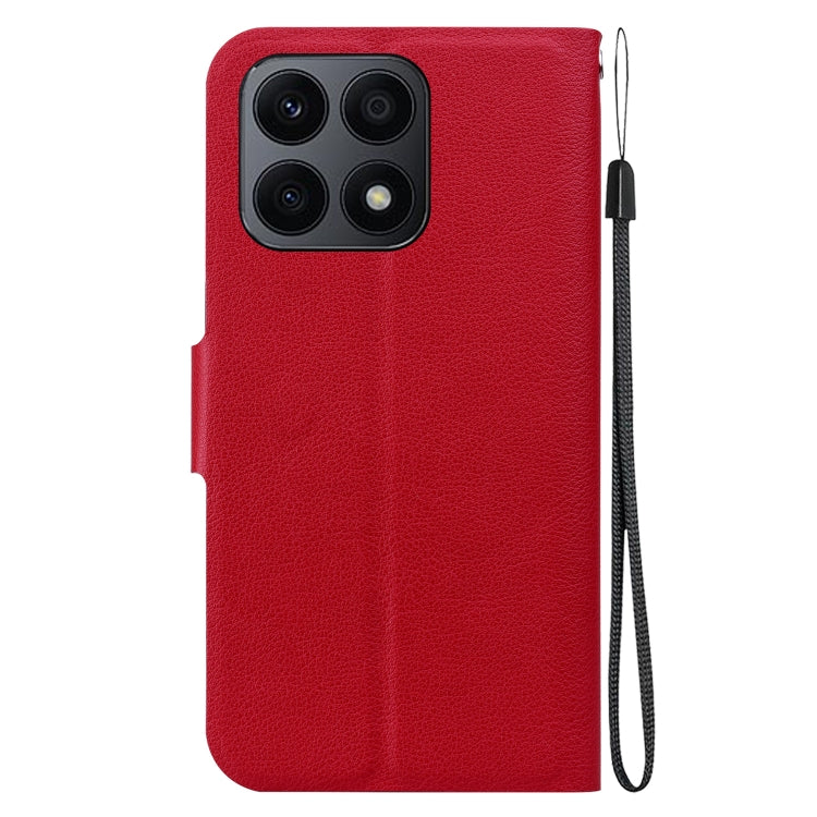 For Honor X8a Ultra-thin Voltage Magnetic Buckle Leather Phone Case