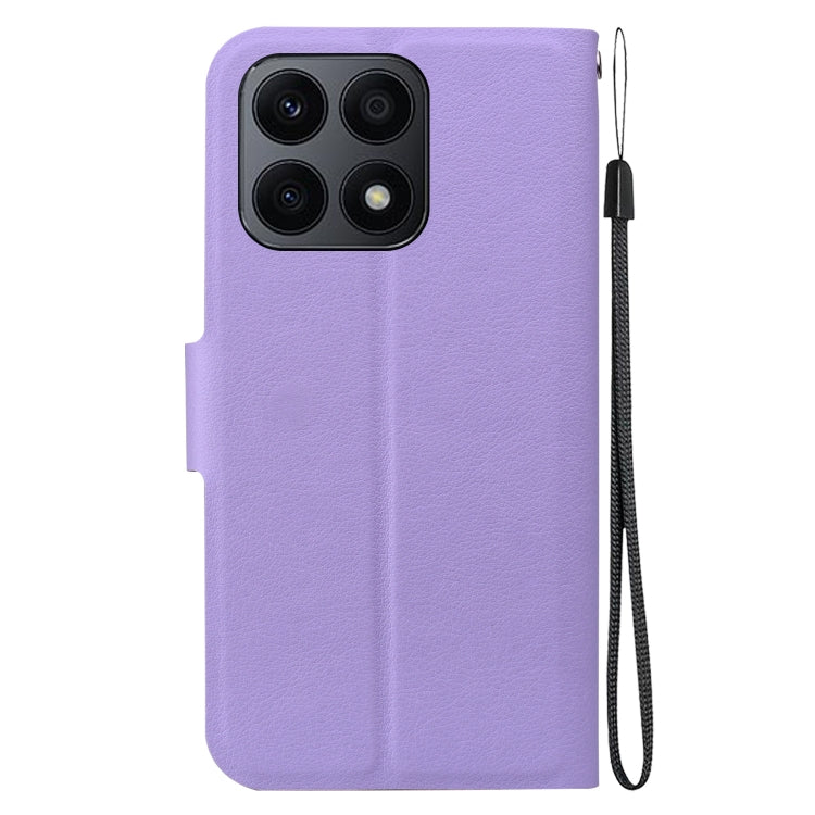 For Honor X8a Ultra-thin Voltage Magnetic Buckle Leather Phone Case