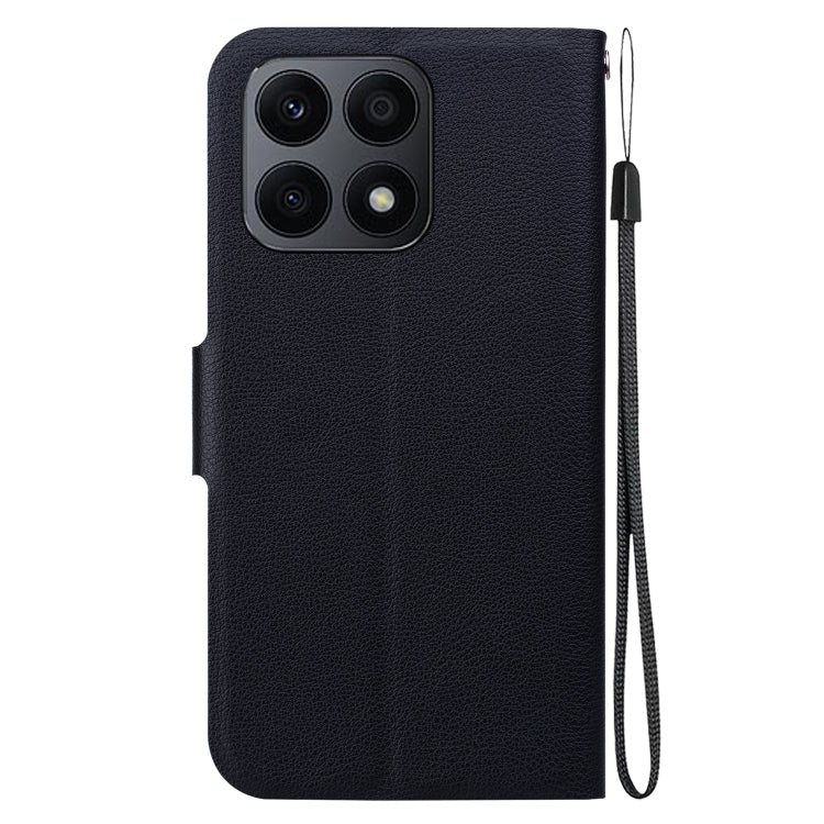 For Honor X8a Ultra-thin Voltage Magnetic Buckle Leather Phone Case