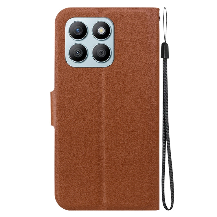 For Honor X8b Ultra-thin Voltage Magnetic Buckle Leather Phone Case