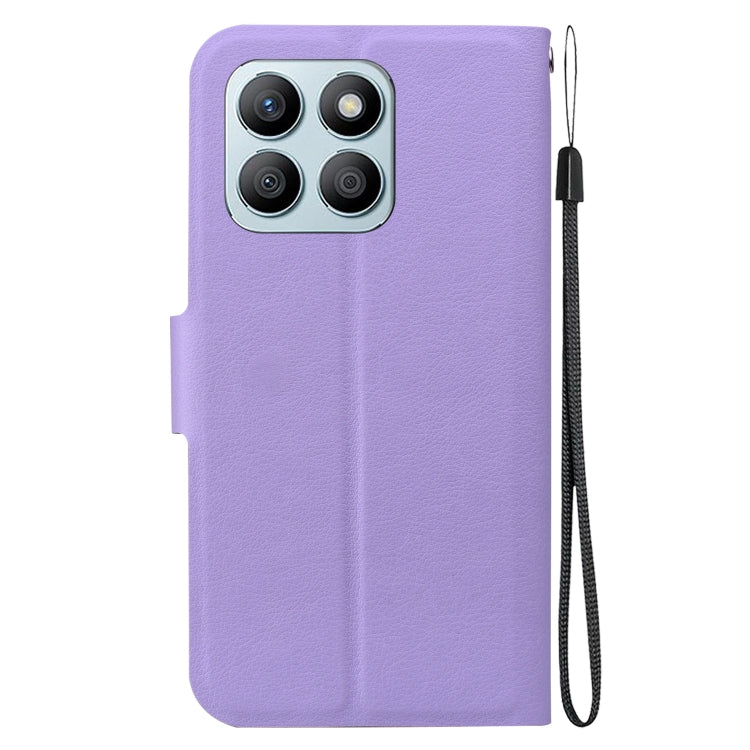 For Honor X8b Ultra-thin Voltage Magnetic Buckle Leather Phone Case