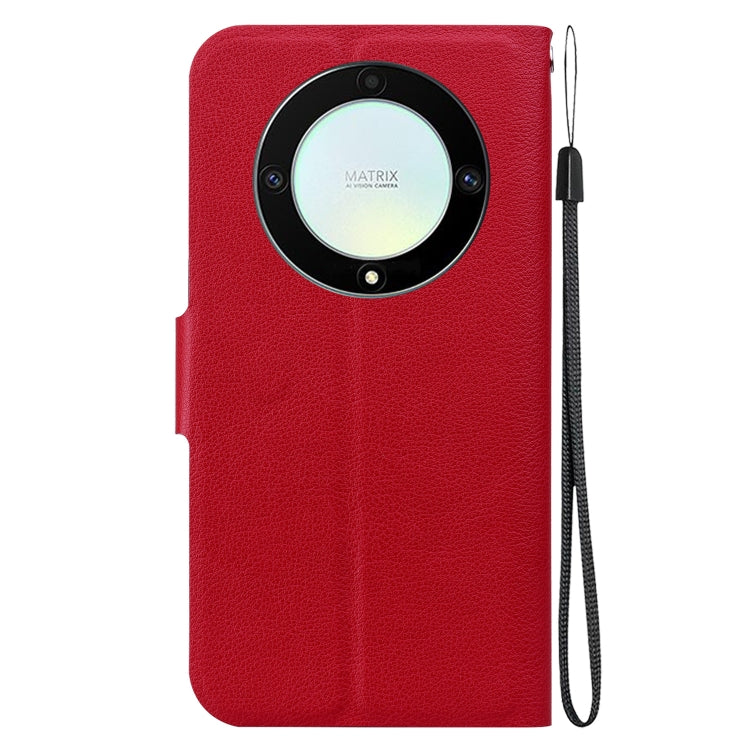 For Honor X9a Ultra-thin Voltage Magnetic Buckle Leather Phone Case
