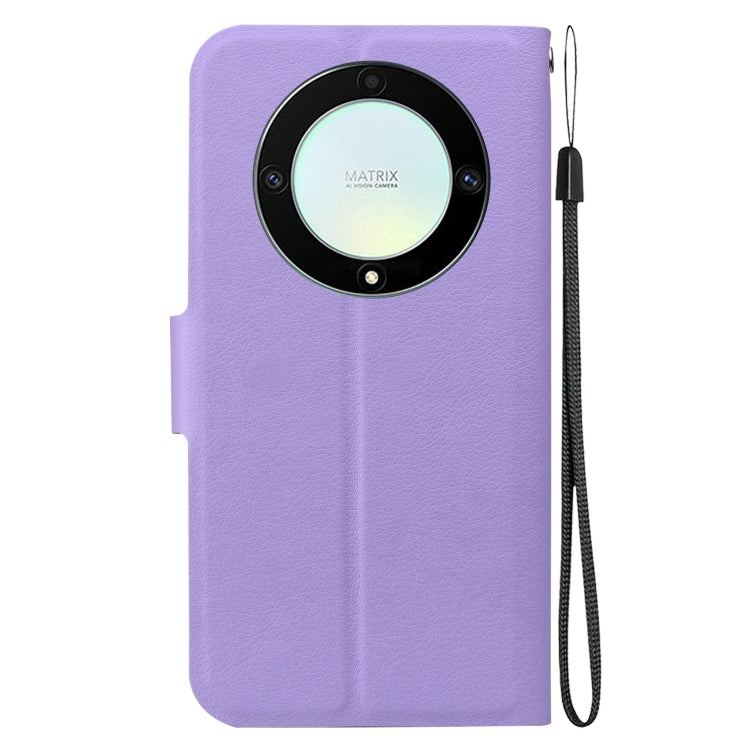 For Honor X9a Ultra-thin Voltage Magnetic Buckle Leather Phone Case