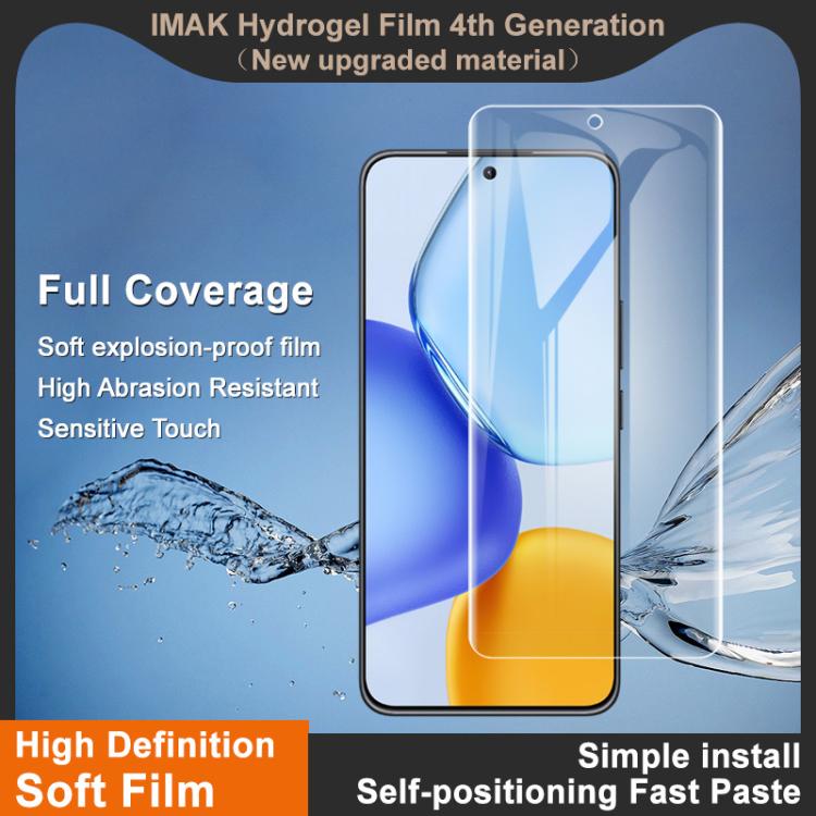 For Honor X60 GT 5G imak 4th Generation  Full Coverage Screen Hydrogel Film Protector