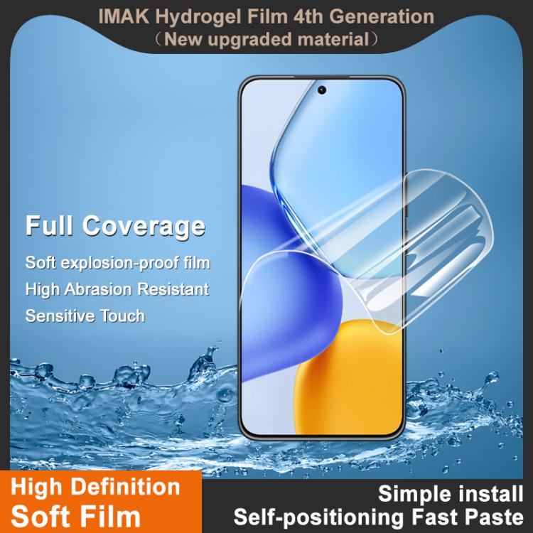 For Honor X60 GT 5G imak 4th Generation  Full Coverage Screen Hydrogel Film Protector