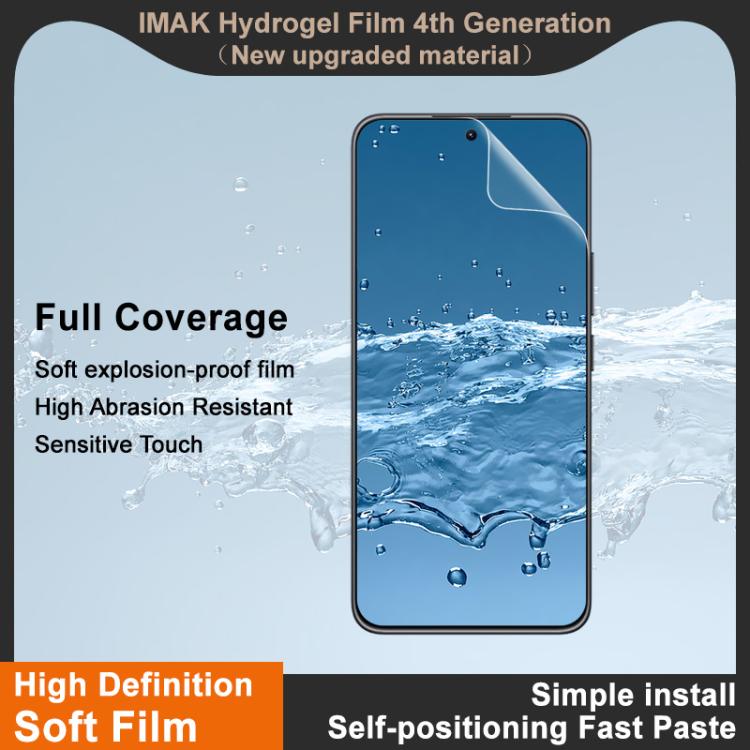 For Honor X60 GT 5G imak 4th Generation  Full Coverage Screen Hydrogel Film Protector