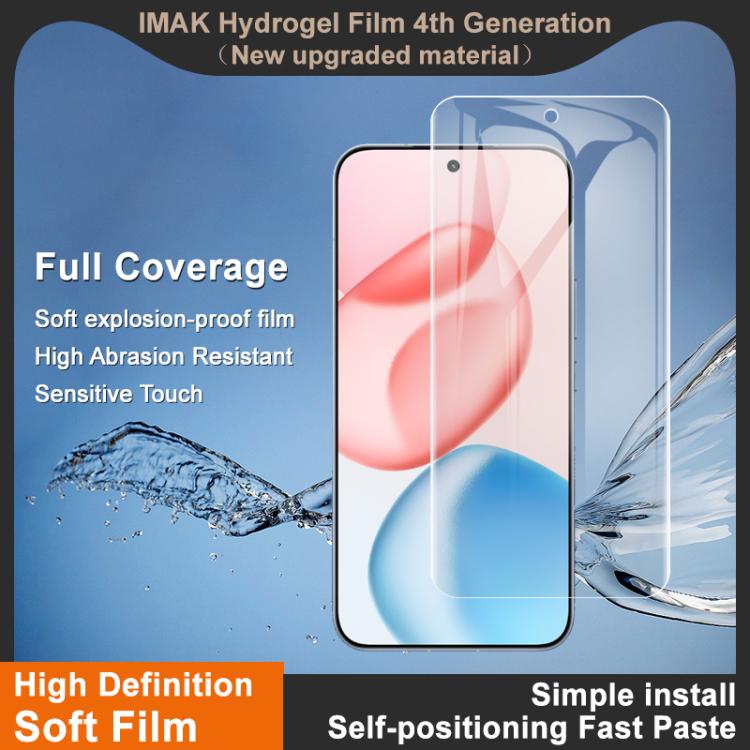 For Honor 400 Global 156.5mm imak 4th Generation  Full Coverage Screen Hydrogel Film Protector