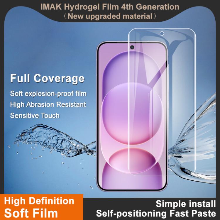 For Honor Magic8 Pro Air 5G imak 4th Generation  Full Coverage Screen Hydrogel Film Protector
