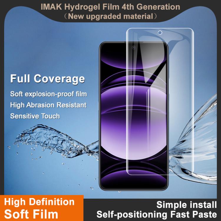 For Honor X8d 4G imak 4th Generation  Full Coverage Screen Hydrogel Film Protector