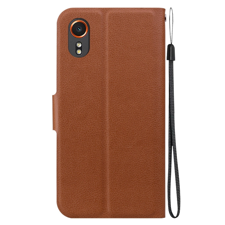 For Samsung Galaxy XCover7 Ultra-thin Voltage Magnetic Buckle Leather Phone Case