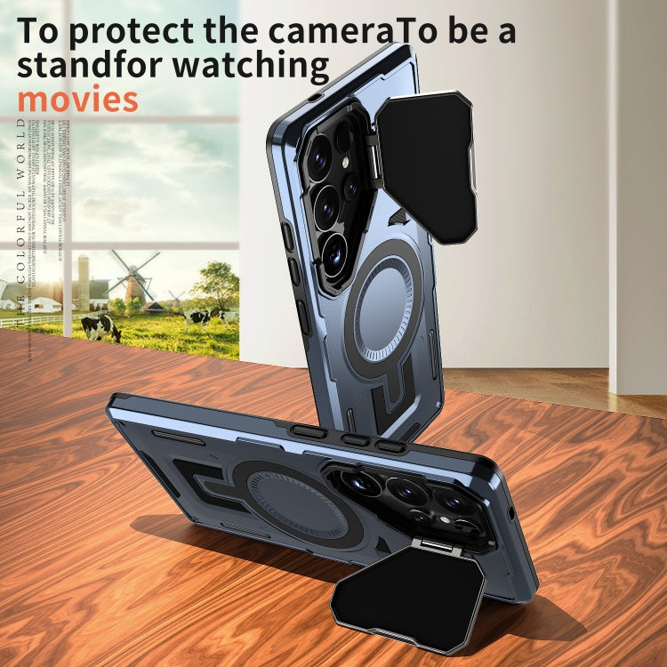 For Samsung Galaxy S24 FE 5G Shield Frame Holder MagSafe Phone Case