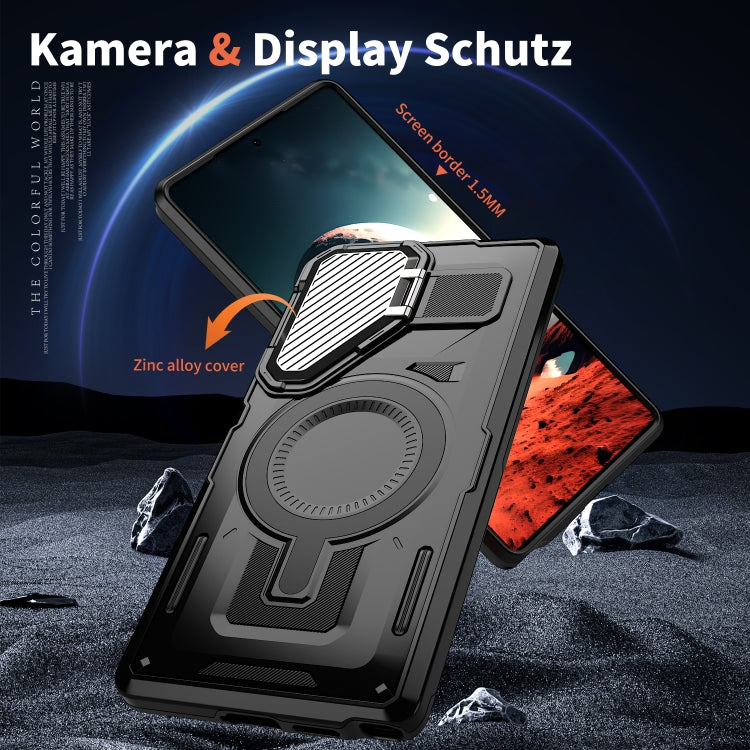 For Samsung Galaxy S23 FE 5G Shield Frame Holder MagSafe Phone Case