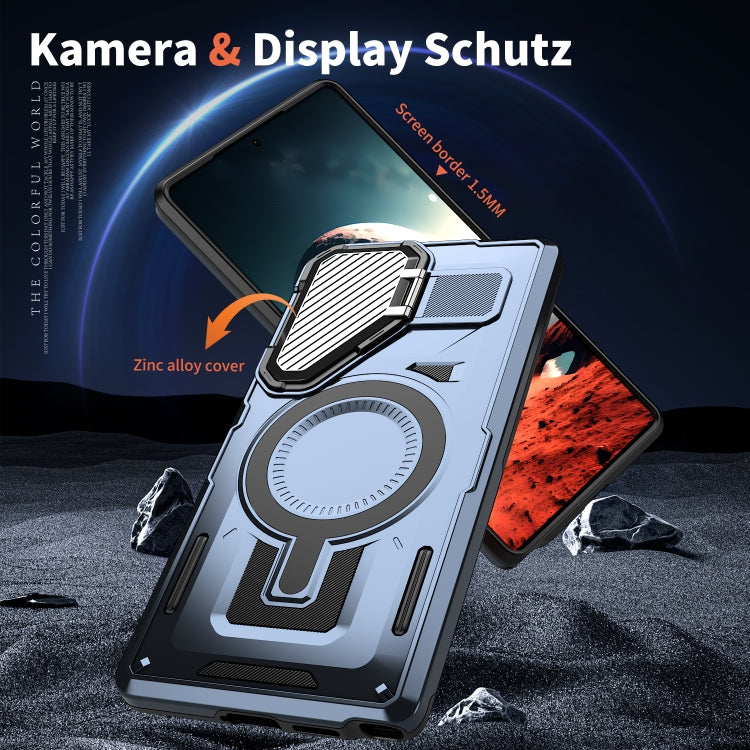For Samsung Galaxy S23+ 5G Shield Frame Holder MagSafe Phone Case