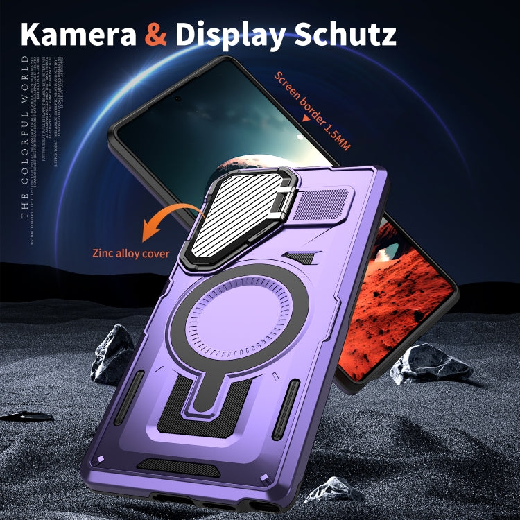 For Samsung Galaxy S23 5G Shield Frame Holder MagSafe Phone Case