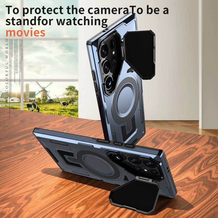 For Samsung Galaxy S23 Ultra 5G Shield Frame Holder MagSafe Phone Case