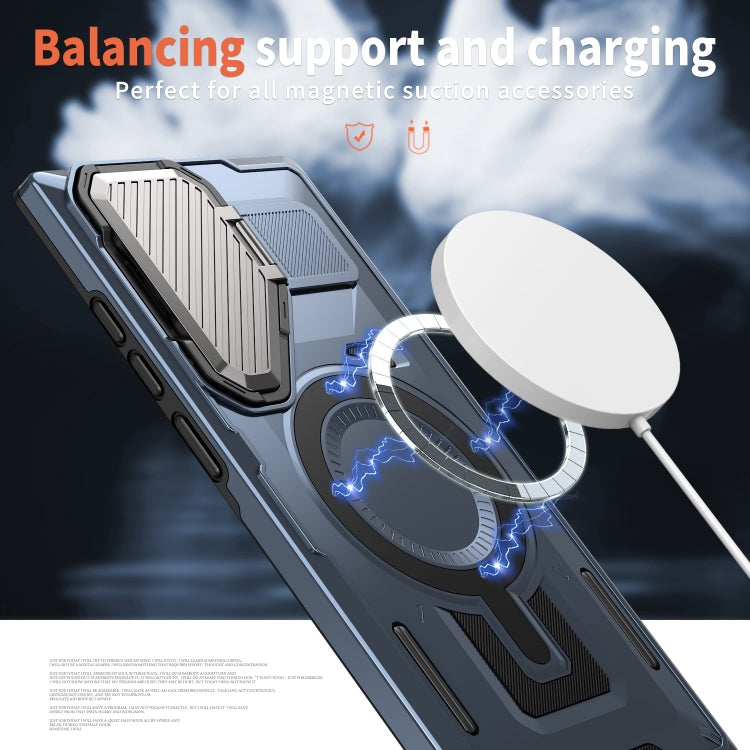 For Samsung Galaxy S22 Ultra 5G Shield Frame Holder MagSafe Phone Case