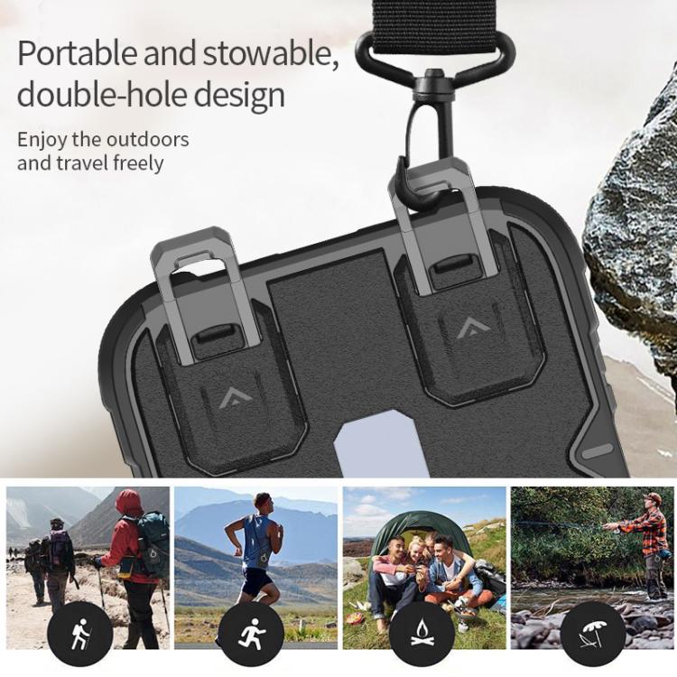 For iPhone 17 Camera Shield Armor MagSafe Holder Phone Case with Strap