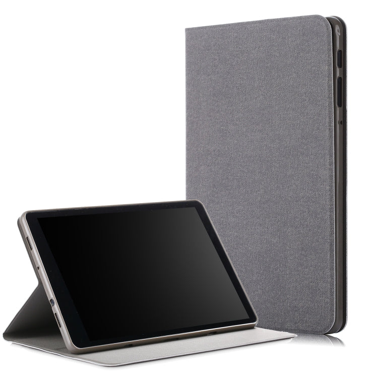 For Samsung Galaxy Tab A 10.5 T590/T595/T597 Electric Pressed Horizontal Flip Leather Case with Holder