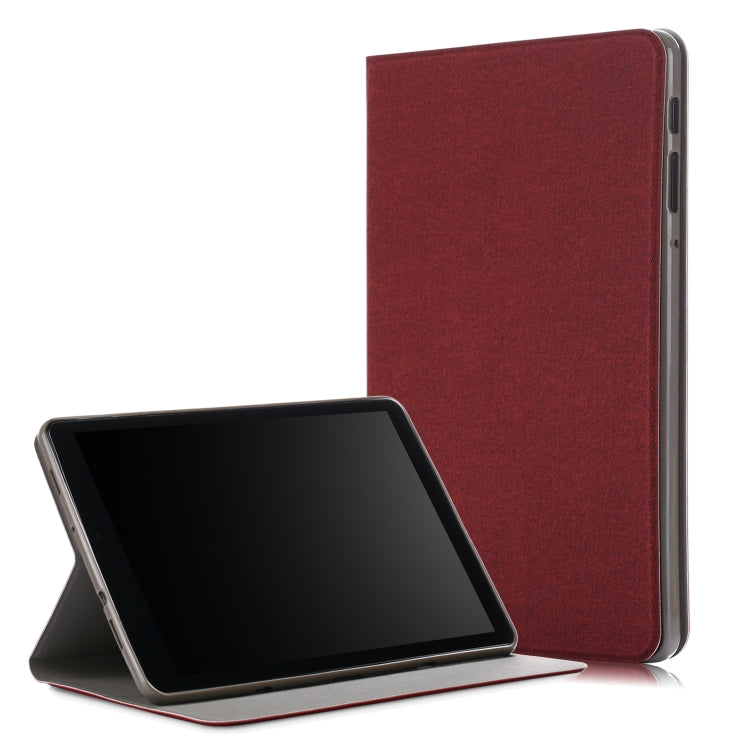 For Samsung Galaxy Tab A 10.5 T590/T595/T597 Electric Pressed Horizontal Flip Leather Case with Holder