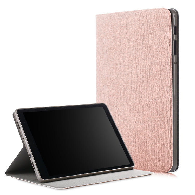 For Samsung Galaxy Tab A 10.5 T590/T595/T597 Electric Pressed Horizontal Flip Leather Case with Holder