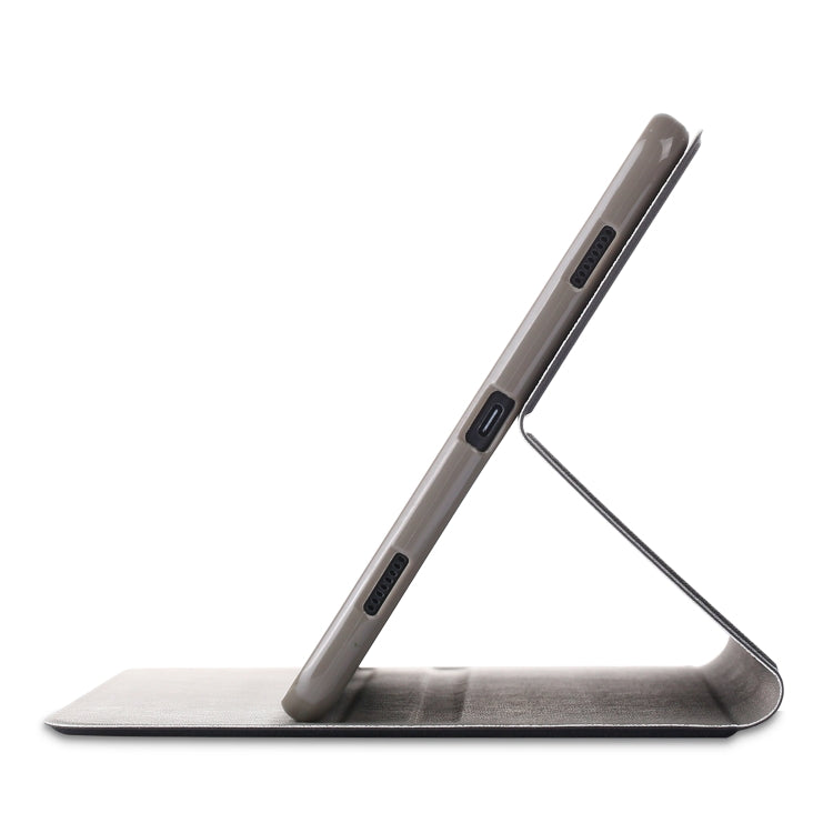 For Samsung Galaxy Tab A 10.5 T590/T595/T597 Electric Pressed Horizontal Flip Leather Case with Holder