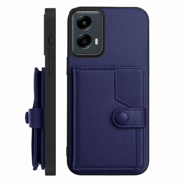 For Motorola Moto G 5G 2024 Button Card Bag RFID Anti-theft Phone Case